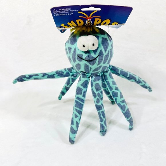 Vintage 1996 Toy Concepts Bend & Pose Stuffed Octopus Toy - NWT - Picture 4 of 9